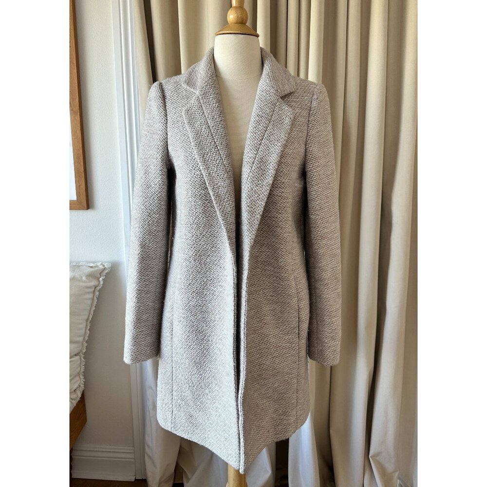 Greige tweed coat
